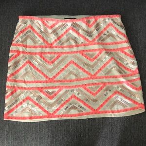 Beaded mini skirt